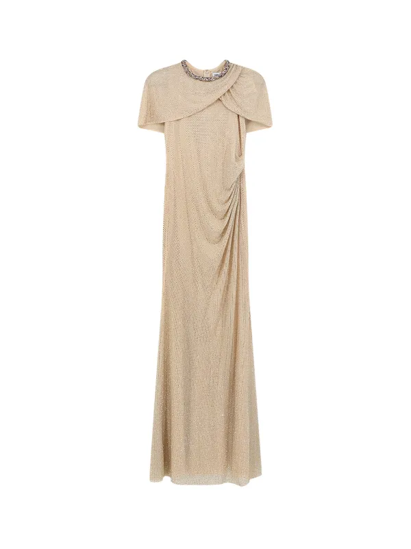 Maxi Dress With Rhinestones made by Self-Portrait