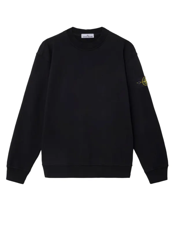 Cotton Sweatshirt With Side Logo Patch made by Stone Island