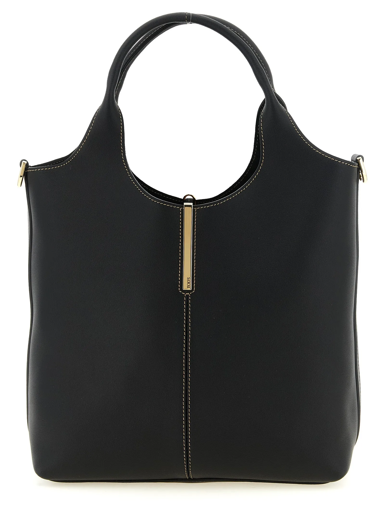 Small Metal Plate Shopping Bag Tote Bag Black sold by Wanan Luxury
