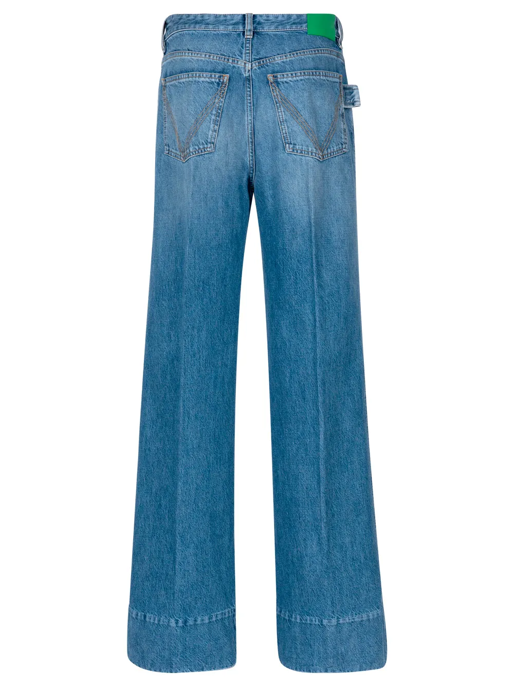 Vintage Indigo Wide Leg Jeans sold by Wanan Luxury product image thumbnail 2