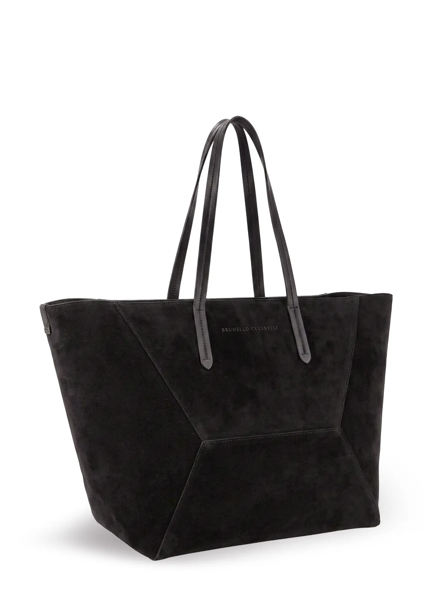 Bc Duo Suede Shoulder Bag With Engraved Logo sold by Wanan Luxury product image thumbnail 3