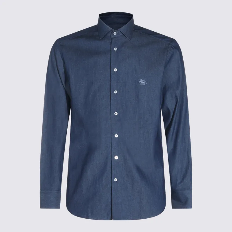 Shirts Blue made by Etro