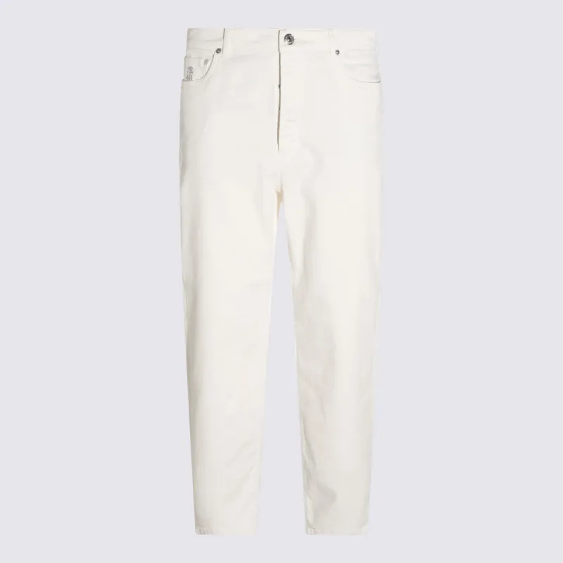 Jeans White made by Brunello Cucinelli