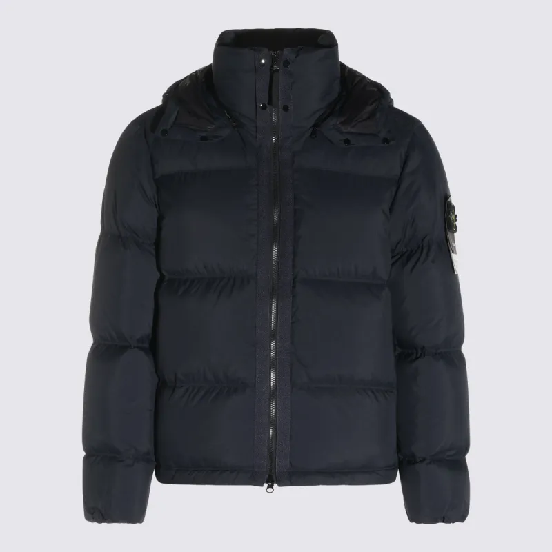 Coats Navy Blue made by Stone Island