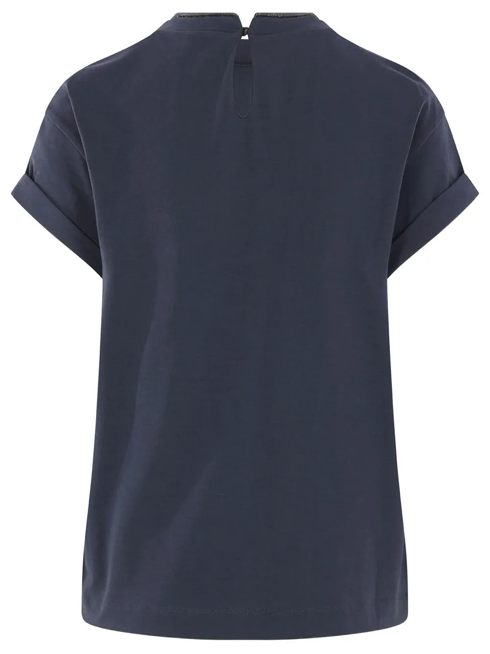 Stretch Cotton Jersey T-Shirt With Precious Faux Layering sold by Wanan Luxury product image thumbnail 2