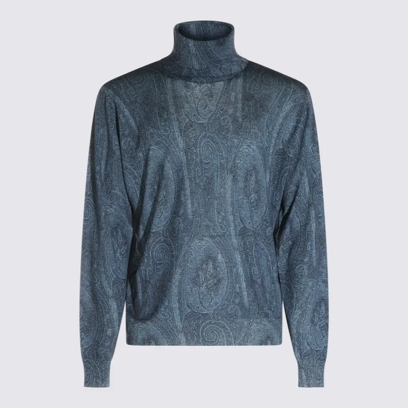 Sweaters Light Blue made by Etro