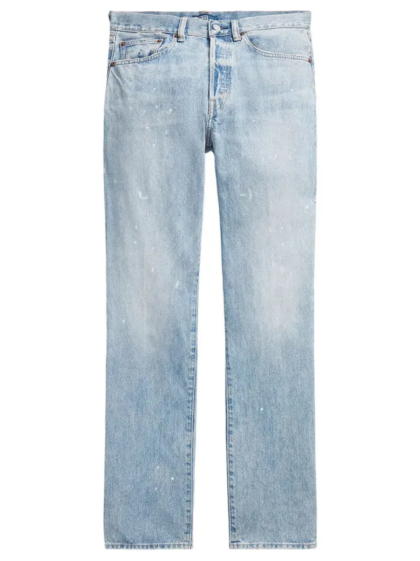 Relaxed Straight-Fit Jeans With Splatter Print made by Polo by Ralph Lauren