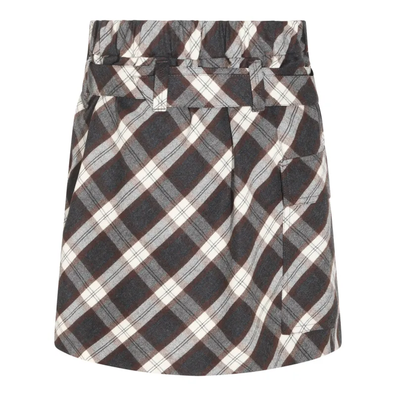 Skirts Grigio/Brown/Panama made by Brunello Cucinelli