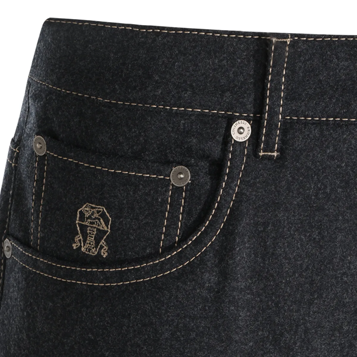 Trousers Dark Grey sold by Wanan Luxury product image thumbnail 3