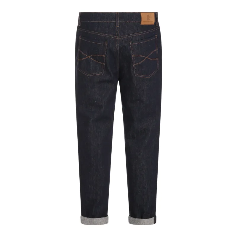 Jeans Indigo made by Brunello Cucinelli