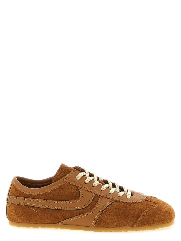 Suede Sneakers Brown made by Dries Van Noten