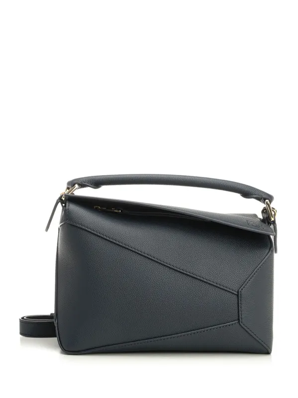 Puzzle Edge Handbags Blue made by Loewe