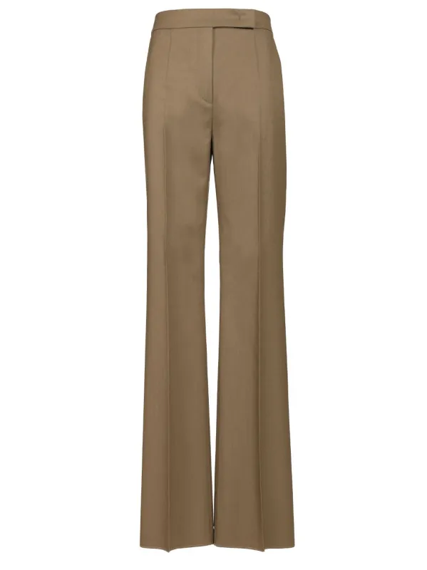 Straight Trousers Beige made by MaxMara