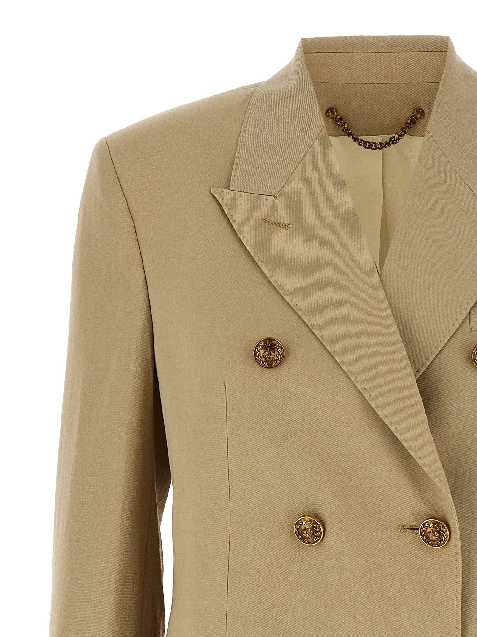 Heraldic Buttons Blazer Blazers Beige sold by Wanan Luxury product image thumbnail 3