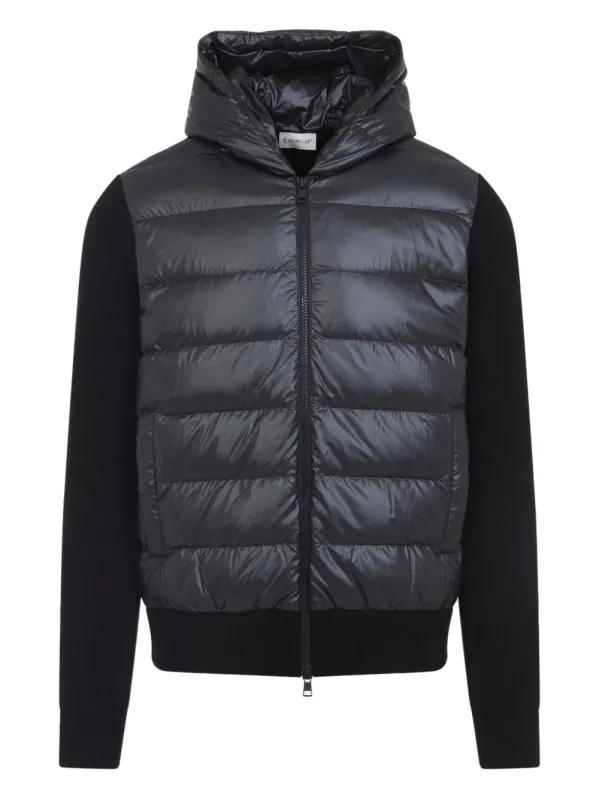 Wool And Nylon Padded Cardigan made by Moncler