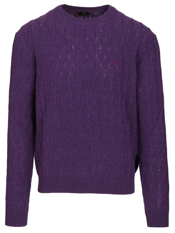 Cashmere Sweater Knitwear Violet made by Etro