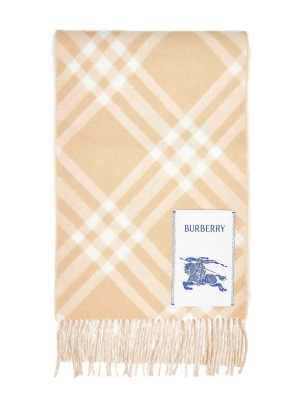Check Cashmere Scarf made by Burberry