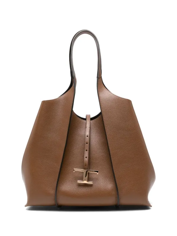T Timeless Medium Leather Tote Bag made by Tod's