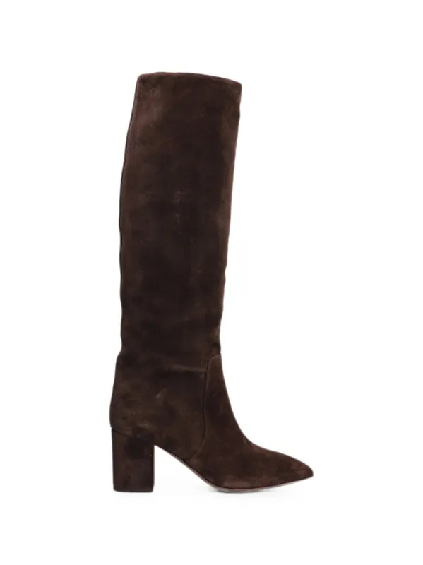 Anja Suede Leather Boots made by Paris Texas