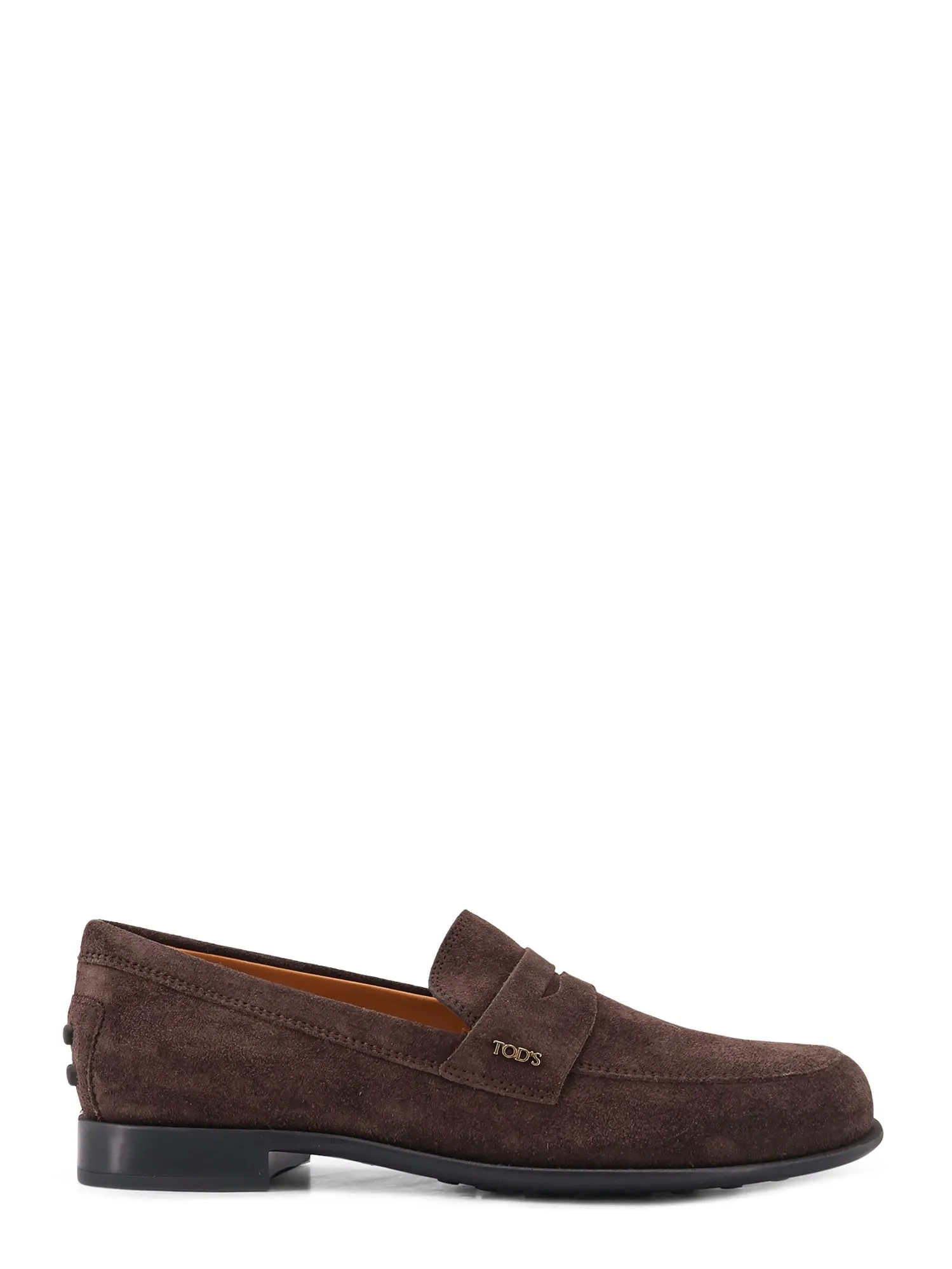 Suede Loafers With Side Logo sold by Wanan Luxury