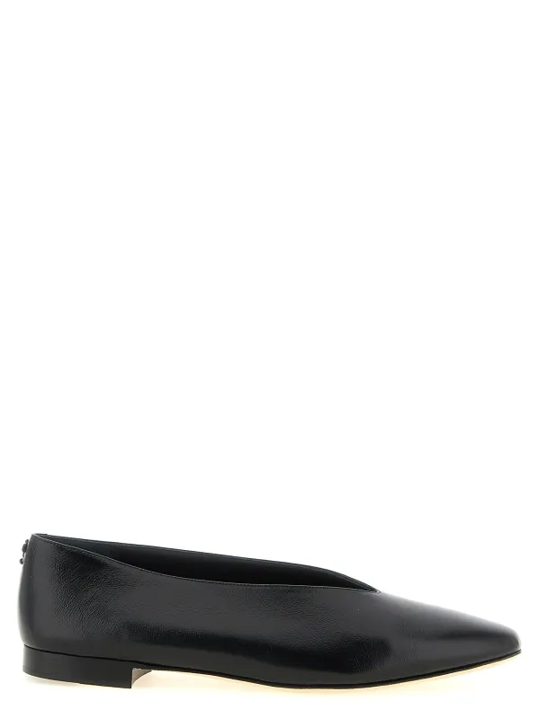 Margot Flat Shoes Black made by Jimmy Choo