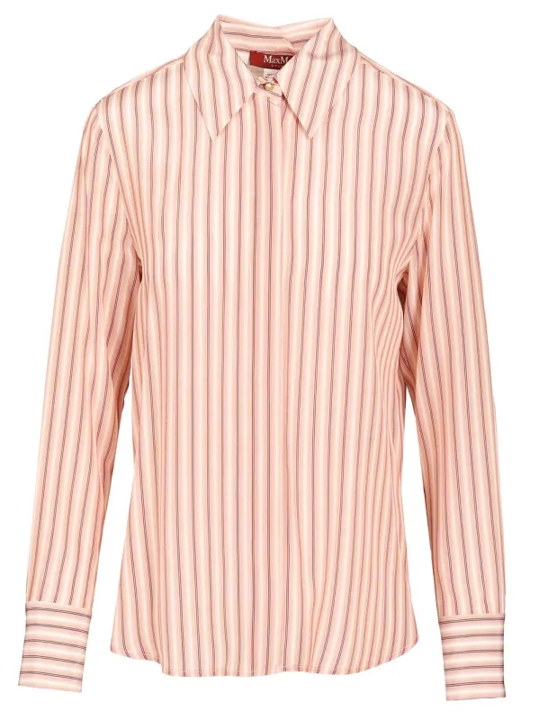 Printed Silk Shirt Shirts Rose made by MaxMara