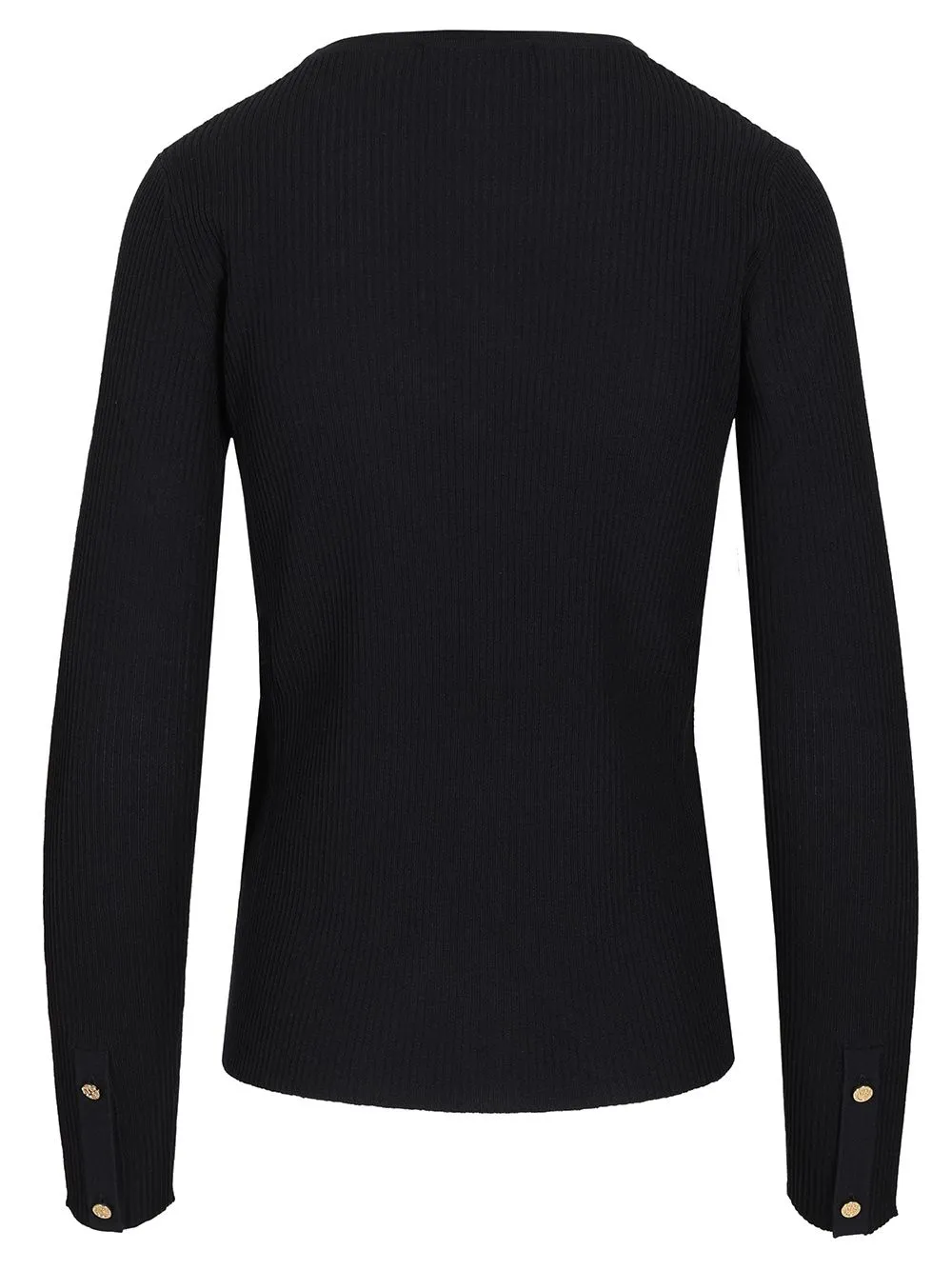 Disegno Wool Rib Crewneck Long Sleeve Knitwear Blue sold by Wanan Luxury product image thumbnail 2