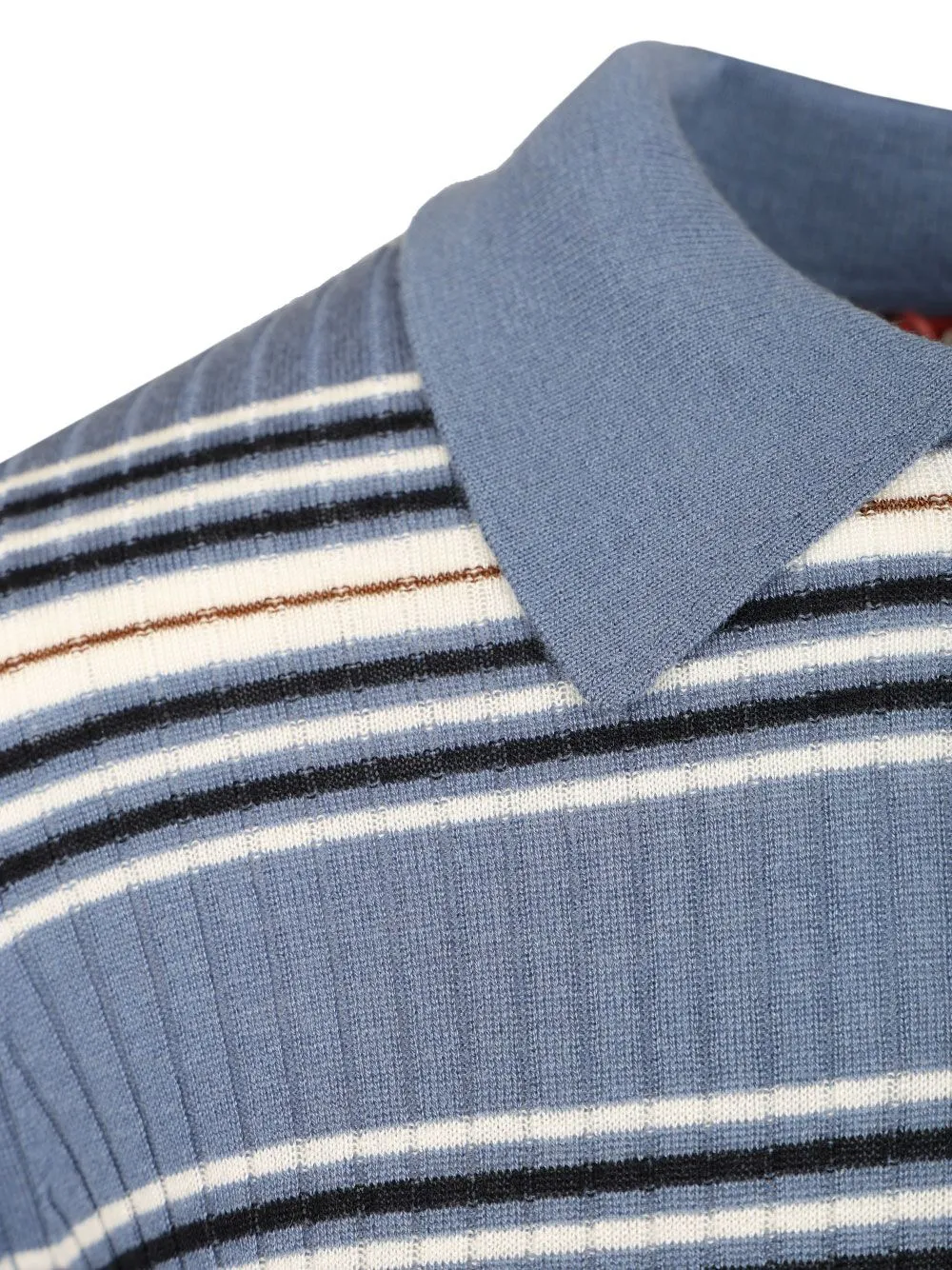 Tallero Short Sleeves Striped Polo Knitwear Multicolor sold by Wanan Luxury product image thumbnail 4
