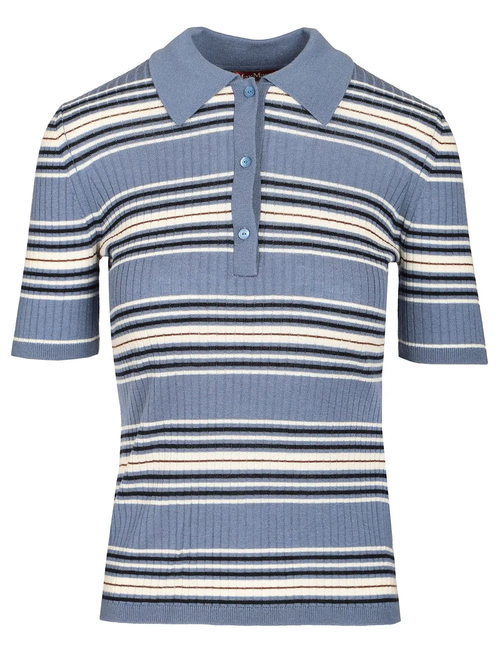 Tallero Short Sleeves Striped Polo Knitwear Multicolor sold by Wanan Luxury