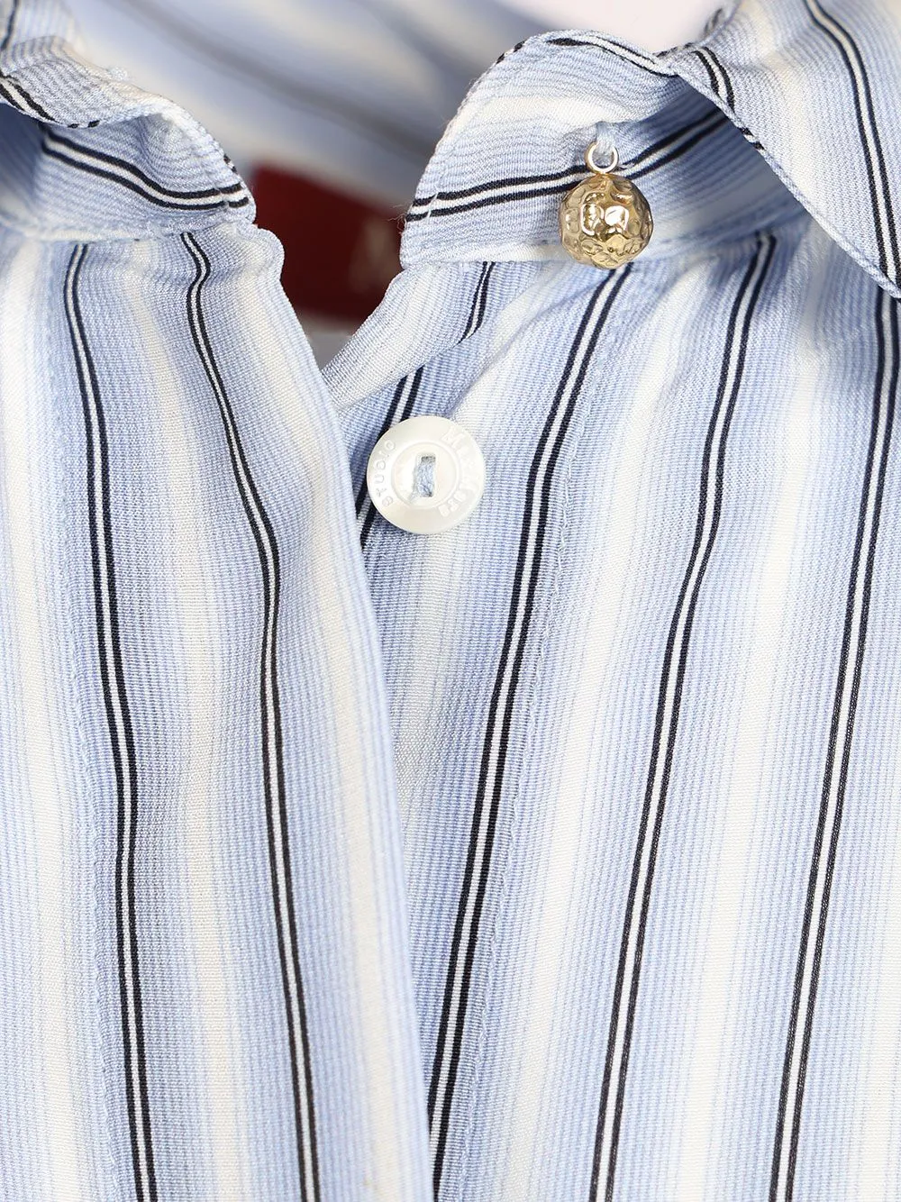 Printed Silk Shirt Shirts Light Blue sold by Wanan Luxury product image thumbnail 4