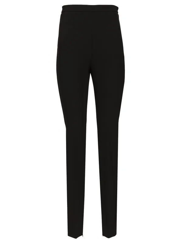 Slim Stretch Cady Trousers Black made by MaxMara