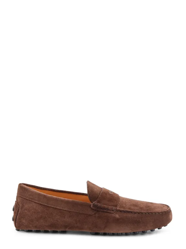 Suede Loafers With Gommini Detail On The Back made by Tod's