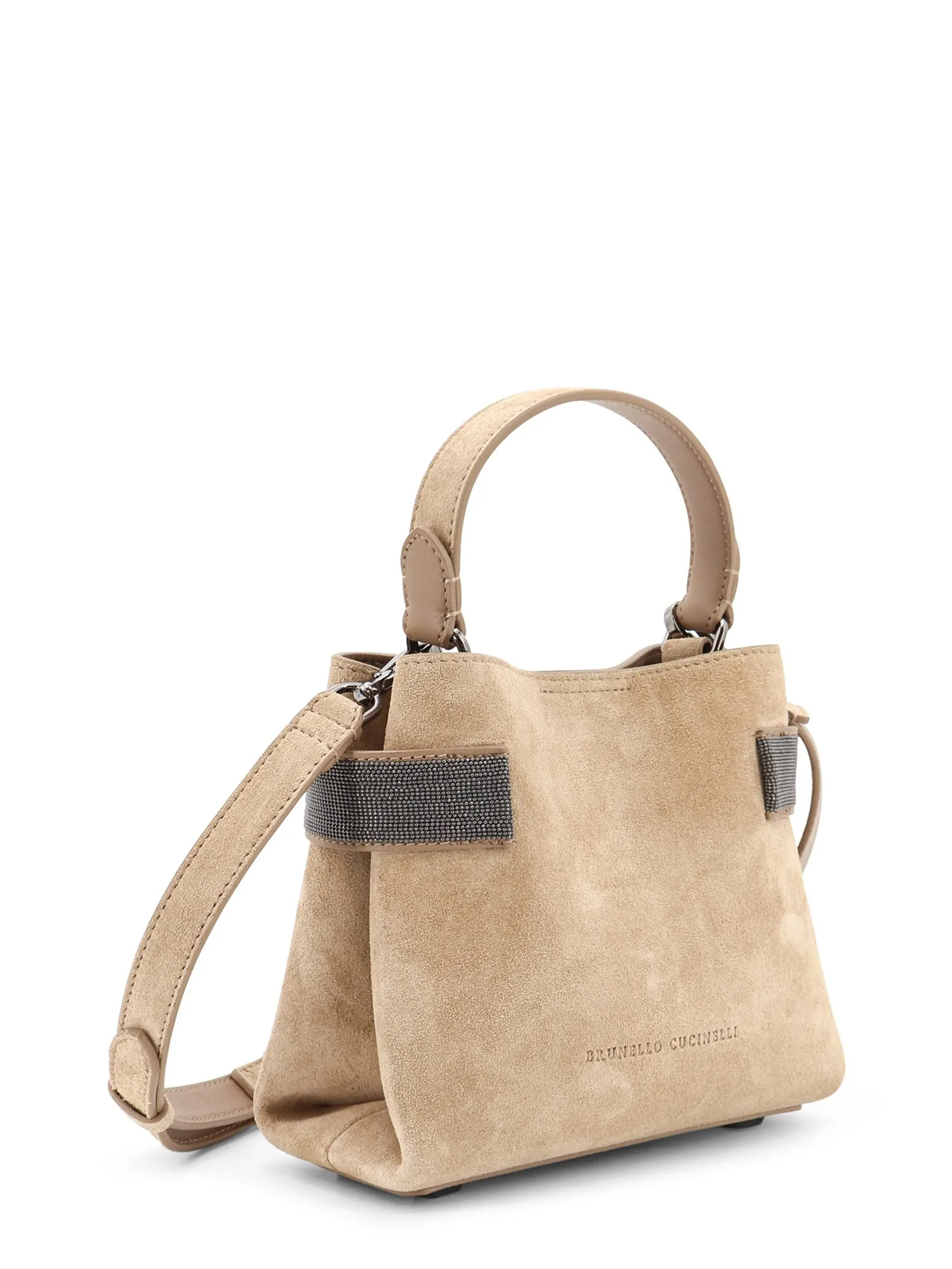 Suede Shoulder Bag With Monili Detail sold by Wanan Luxury product image thumbnail 3