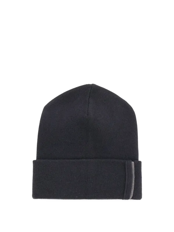 Cashmere Hat With Monili Detail made by Brunello Cucinelli
