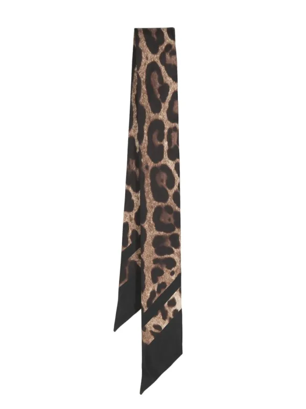 Leopard Print Twill Bandeau made by Dolce & Gabanna