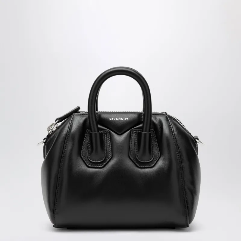Antigona Mini Leather Tote Bag In Black made by Givenchy