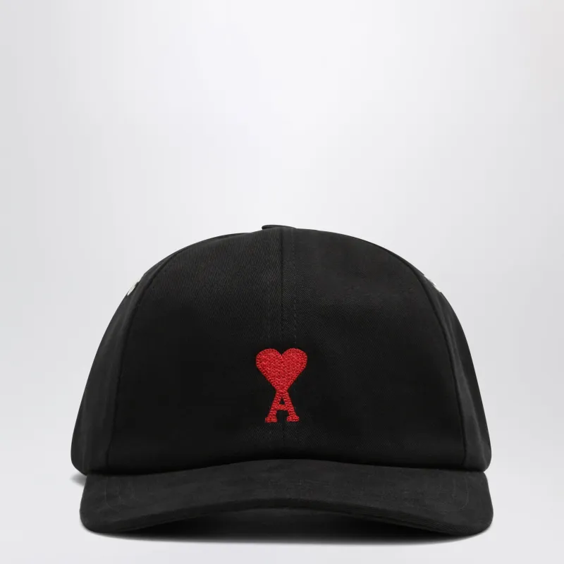 Black Baseball Cap With Logo made by Ami