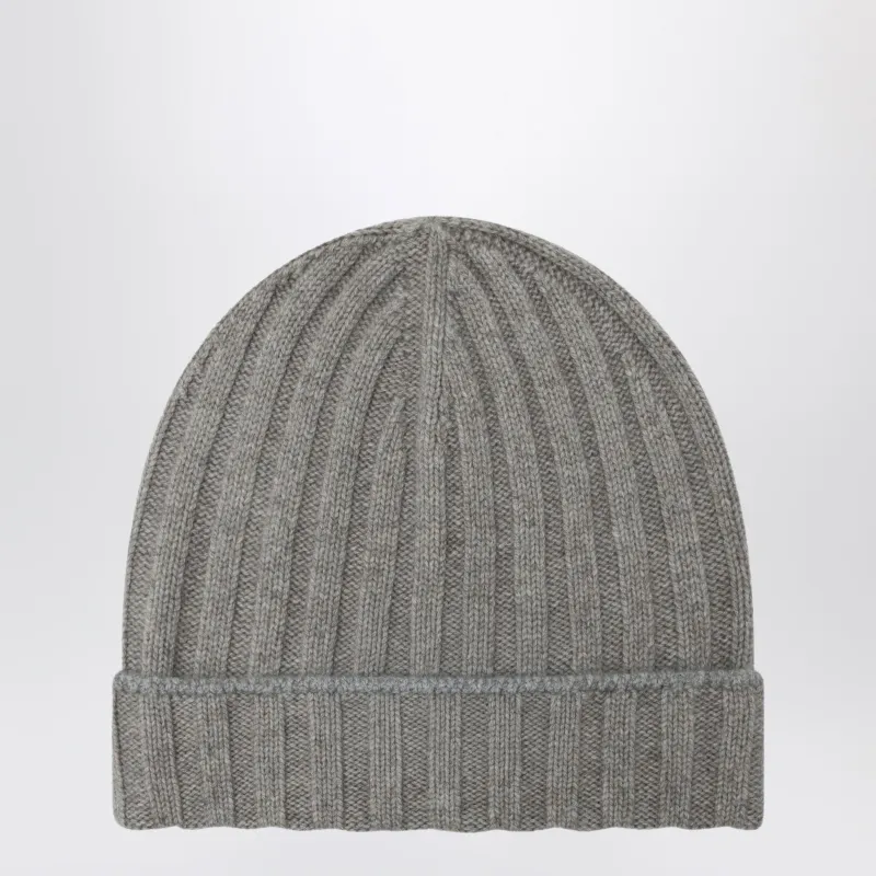 Grey Cashmere Hat made by Brunello Cucinelli
