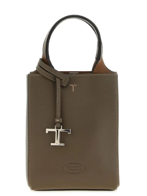 T Timeless Hand Bags Green made by Tod's