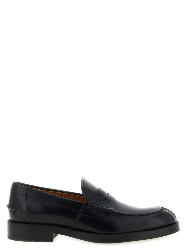 Leather Loafers Sneakers Black made by Tod's