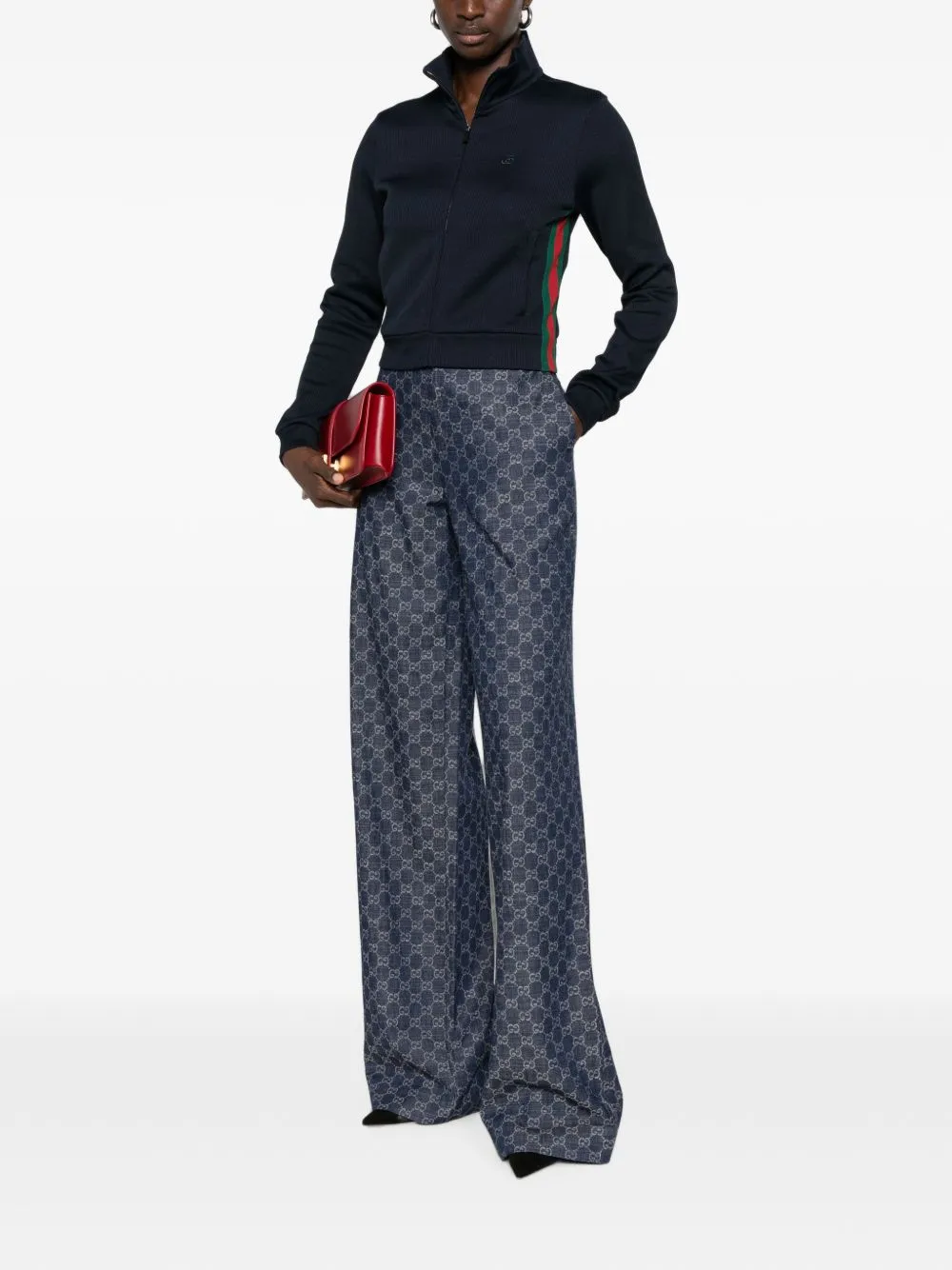 Web Detail Cotton Blend Sweatshirt sold by Wanan Luxury product image thumbnail 5