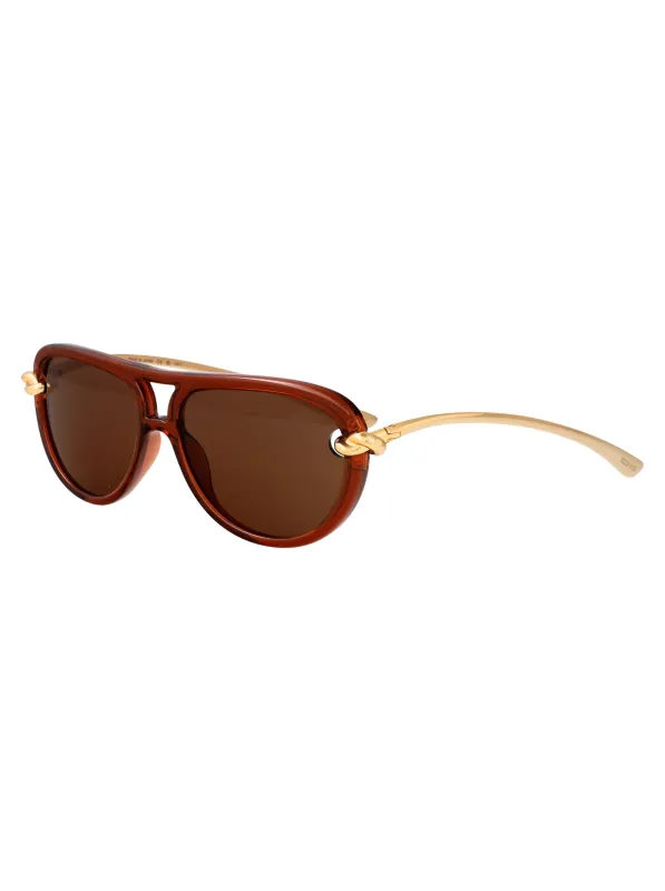 BV1418S AVIATOR Sunglasses made by Bottega Veneta