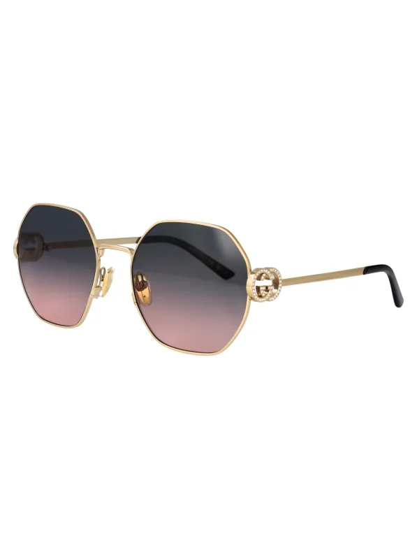 GG2046S Geometrical Sunglasses made by Gucci