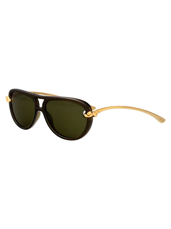BV1418S AVIATOR Sunglasses made by Bottega Veneta