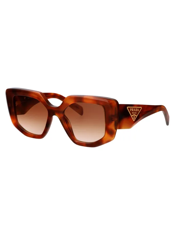 0PR 14ZS Geometrical Sunglasses made by Prada
