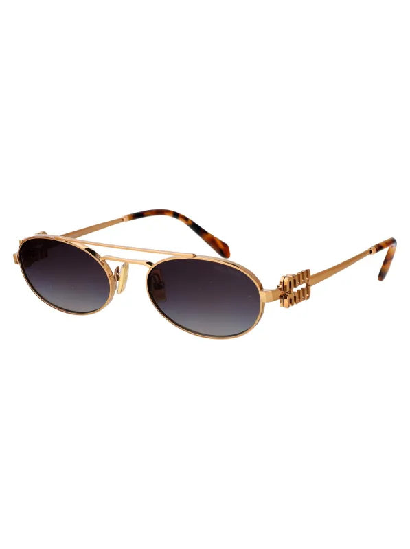 0MU 54ZS OVAL Sunglasses made by Miu Miu