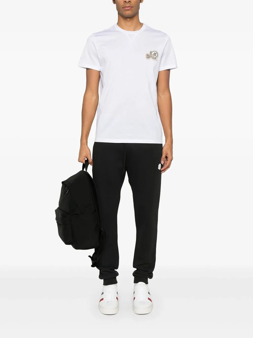 Double Logo Patch Cotton T-Shirt sold by Wanan Luxury product image thumbnail 2