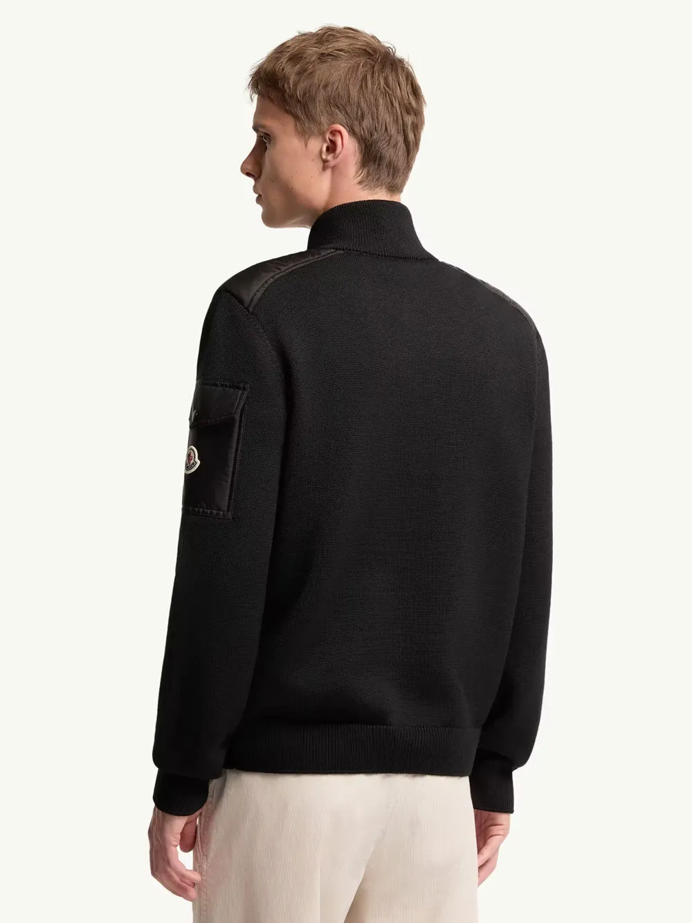 Padded Wool Zip-Up Cardigan sold by Wanan Luxury product image thumbnail 5