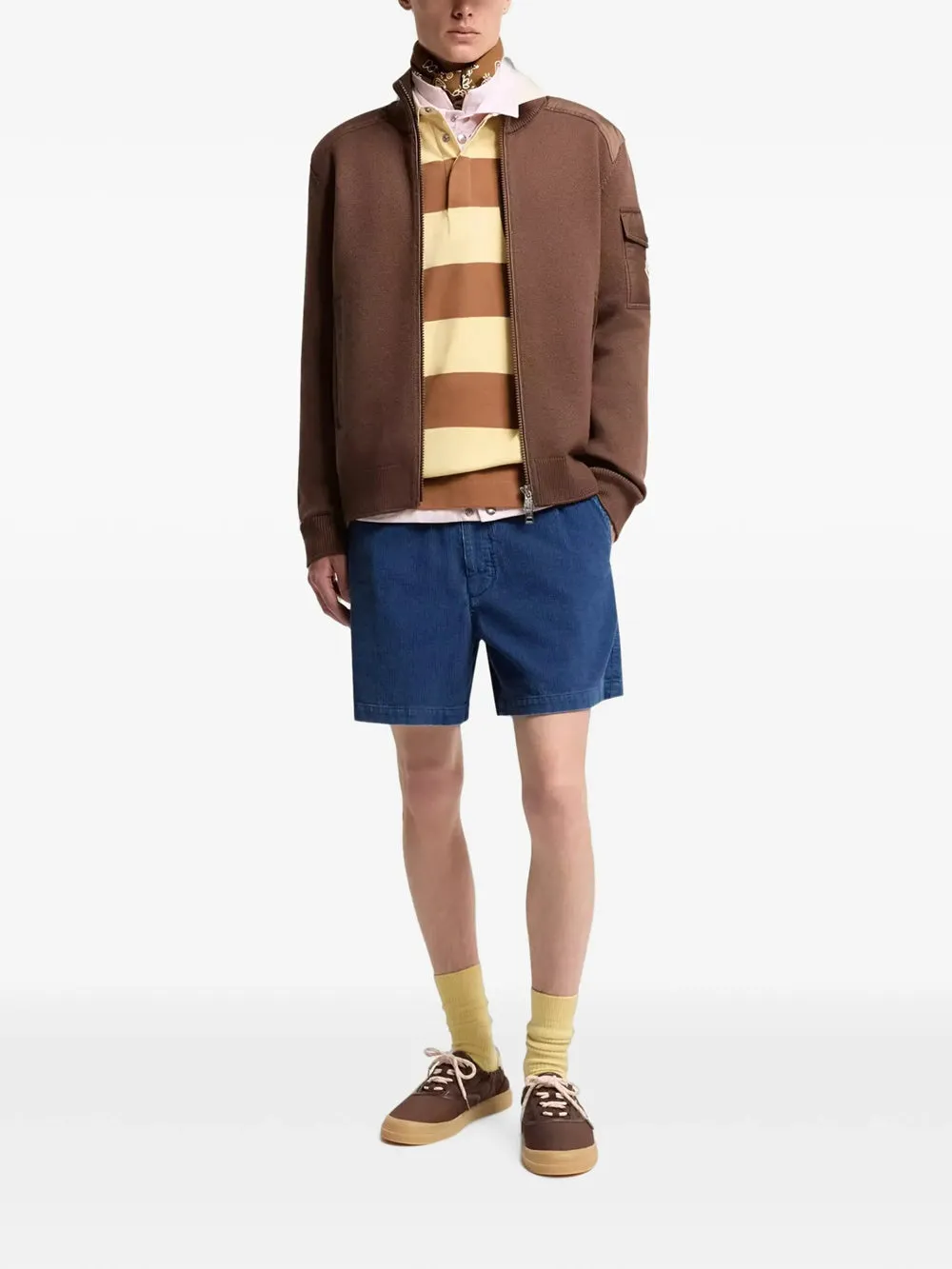 Padded Wool Zip-Up Cardigan sold by Wanan Luxury product image thumbnail 2