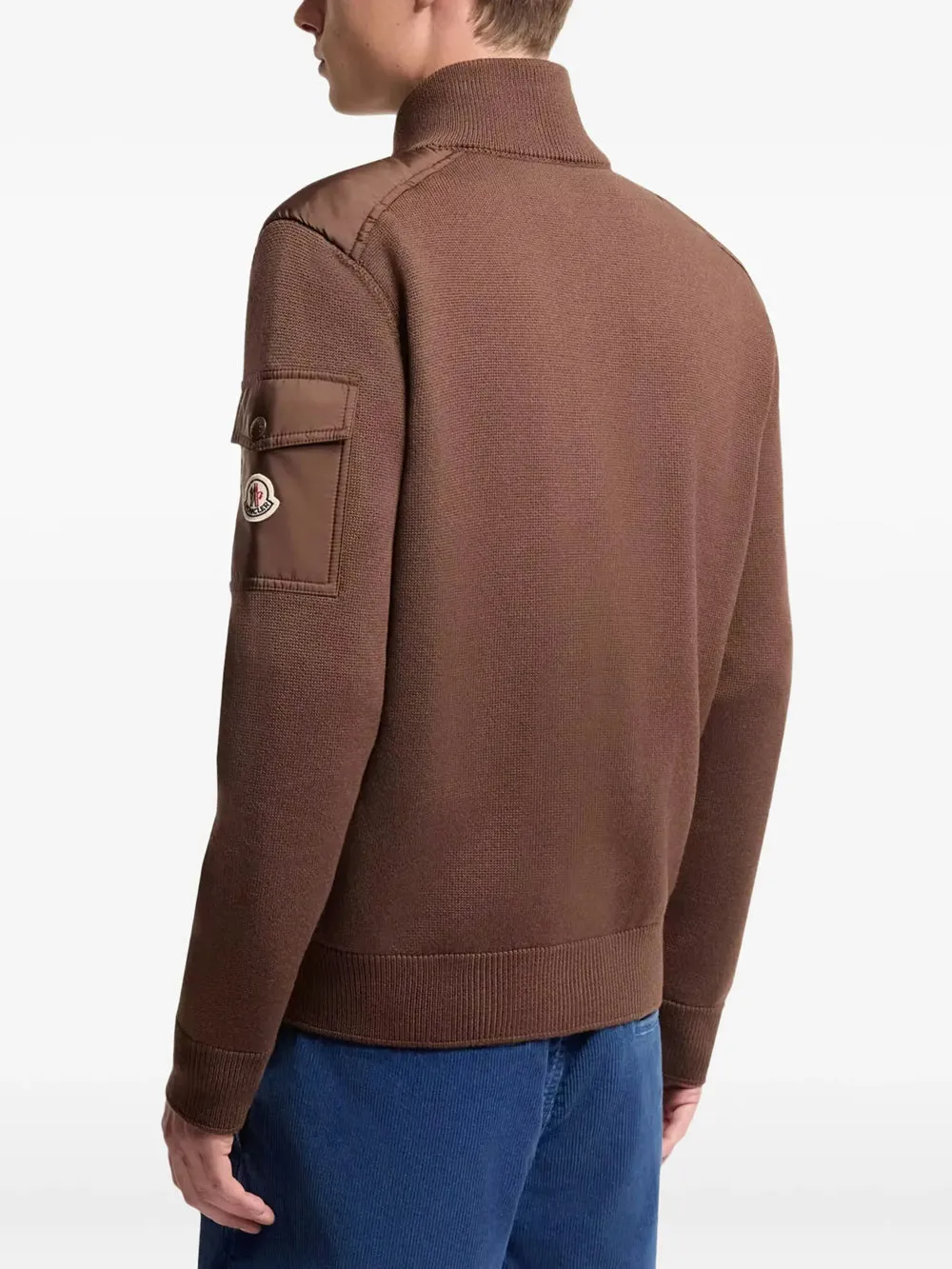 Padded Wool Zip-Up Cardigan sold by Wanan Luxury product image thumbnail 3